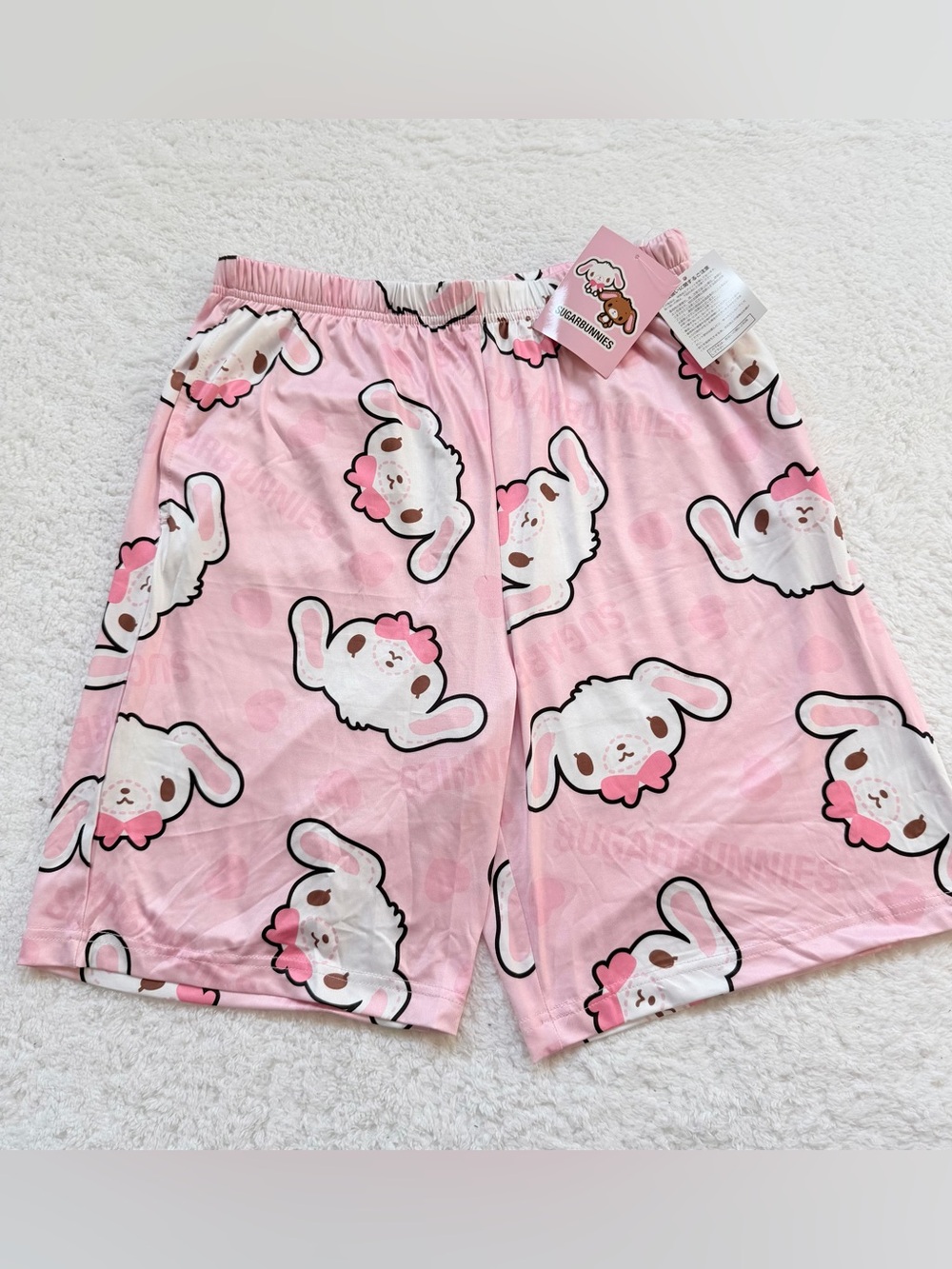 NEW Sugarbunnies Adult Size M Authentic Shorts Short Pants Japan Pink Sanrio Y2K